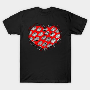 Get nerdy Pattern Mini book compilation T-Shirt